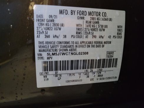 Used 2022 Lincoln Aviator Reserve w/ Equipment Group 201A RWD image 33