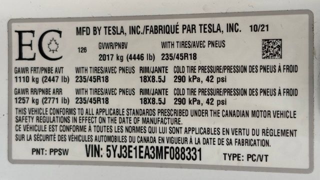 Used 2021 Tesla Model 3 Standard Range Plus RWD image 39