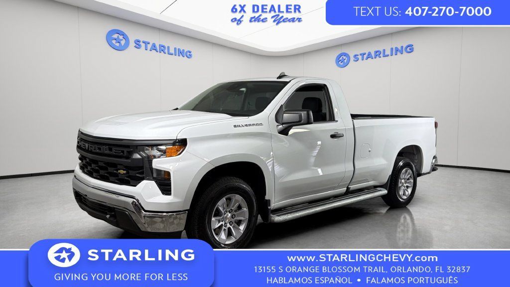 Certified 2025 Chevrolet Silverado 1500 W/T RWD image 1