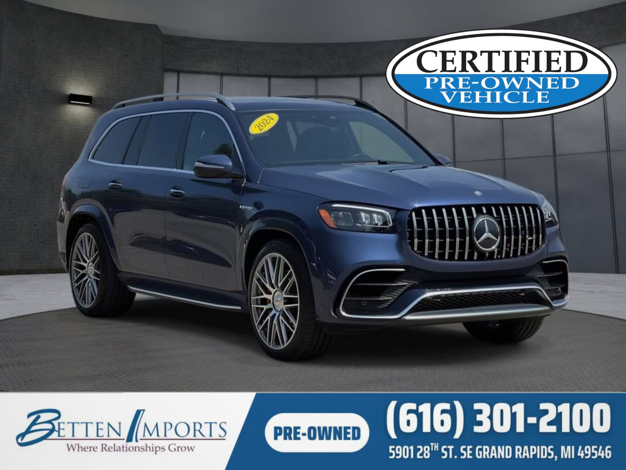 Certified 2024 Mercedes-Benz GLS 63 AMG 4MATIC image 1