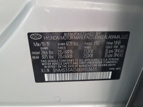 Used 2019 Hyundai Santa Fe SEL FWD image 33