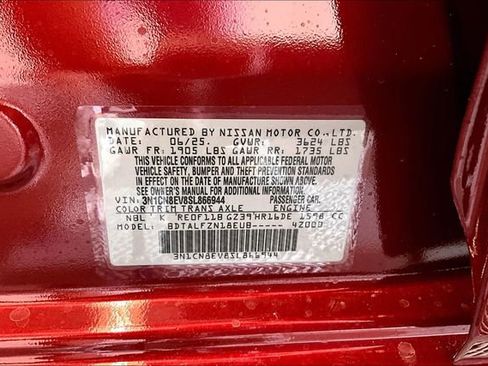 New 2025 Nissan Versa SV w/ Trunk Package FWD image 34