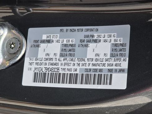 Used 2021 MAZDA MX-5 Miata RF Club RWD image 25