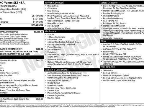 Used 2024 GMC Yukon SLT w/ SLT Luxury Package AWD/4WD image 27