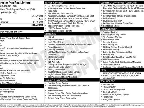 Used 2020 Chrysler Pacifica Limited image 28