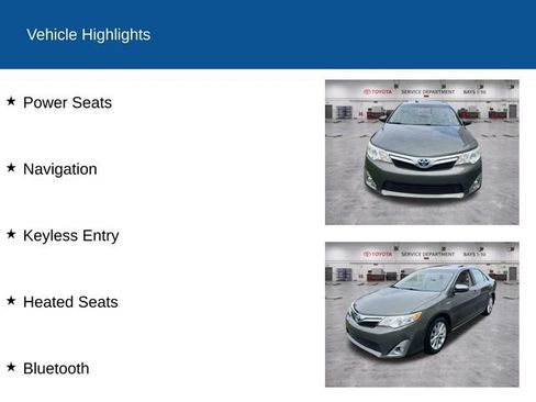 Used 2014 Toyota Camry XLE w/ Leather Package FWD image 2