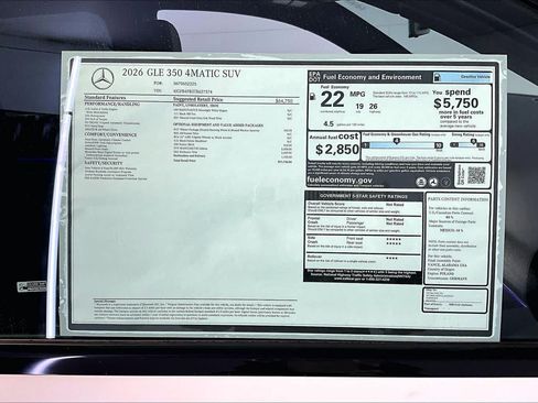 New 2026 Mercedes-Benz GLE 350 4MATIC image 18