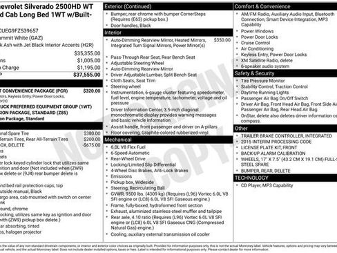 Used 2015 Chevrolet Silverado 2500 W/T w/ WT Fleet Convenience Package image 5