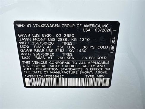 New 2026 Volkswagen Atlas SEL AWD/4WD image 29