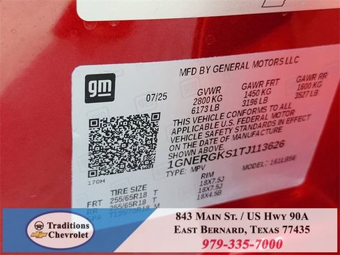 New 2026 Chevrolet Traverse LT w/ Driver Confidence Package image 33