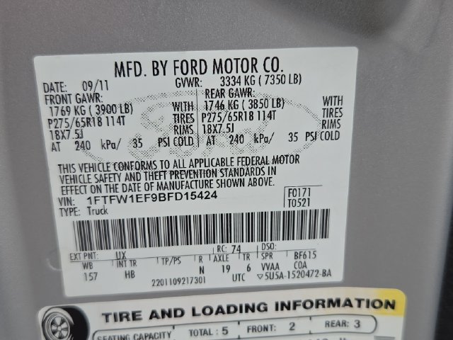Used 2011 Ford F150 Lariat w/ Lariat Plus Pkg AWD/4WD image 33