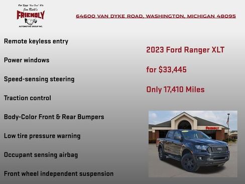 Used 2023 Ford Ranger XLT w/ Equipment Group 301A Mid image 25