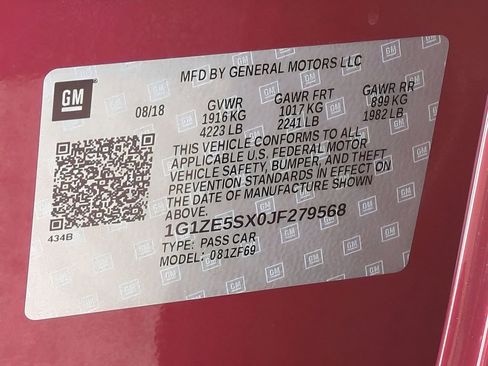 Used 2018 Chevrolet Malibu Premier w/ Driver Confidence Package image 30