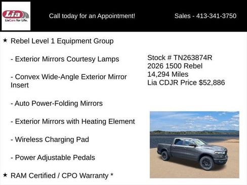 Certified 2026 RAM 1500 Rebel w/ Rebel Level 1 Equipment Group AWD/4WD image 11
