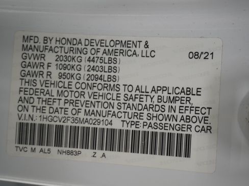 Used 2021 Honda Accord Sport image 34