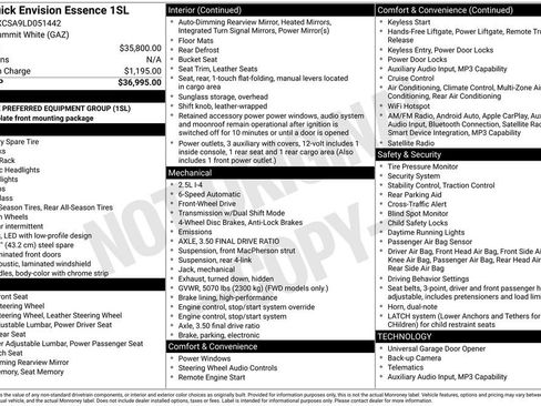 Used 2020 Buick Envision Essence image 13