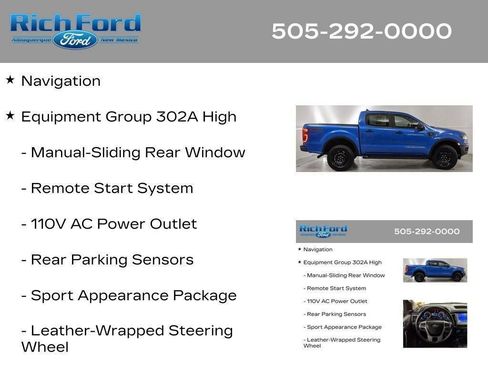 Certified 2023 Ford Ranger XLT w/ Equipment Group 302A High AWD/4WD image 40