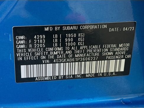 Used 2023 Subaru Impreza 2.0i AWD/4WD image 12