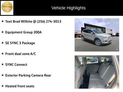 Used 2018 Ford Escape SE w/ SE Sync 3 Package FWD image 6