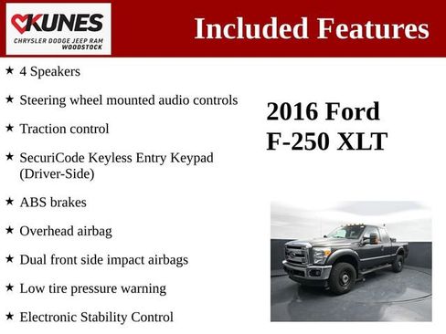 Used 2016 Ford F250 XLT w/ XLT Value Package AWD/4WD image 3