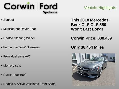 Used 2018 Mercedes-Benz CLS 550 4MATIC image 6