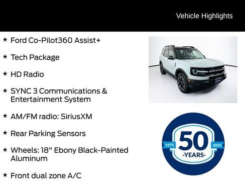 Used 2023 Ford Bronco Sport Outer Banks w/ Tech Package AWD/4WD image 11