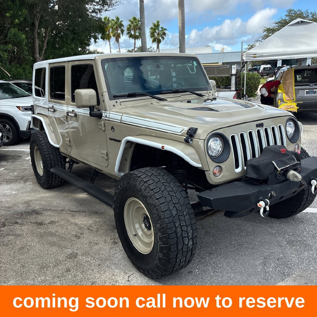 Used 2017 Jeep Wrangler Unlimited Sahara w/ Quick Order Package 24E Chief AWD/4WD image 1