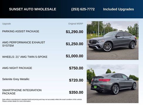 Used 2019 Mercedes-Benz GLC 63 AMG 4MATIC Coupe w/ Parking Assist Package image 22