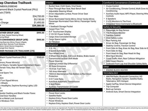 Used 2020 Jeep Cherokee Trailhawk w/ Comfort/Convenience Group image 5