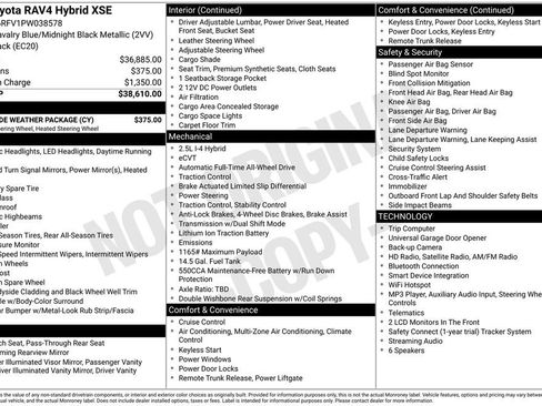 Used 2023 Toyota RAV4 XSE w/ XSE Grade Weather Package AWD/4WD image 30