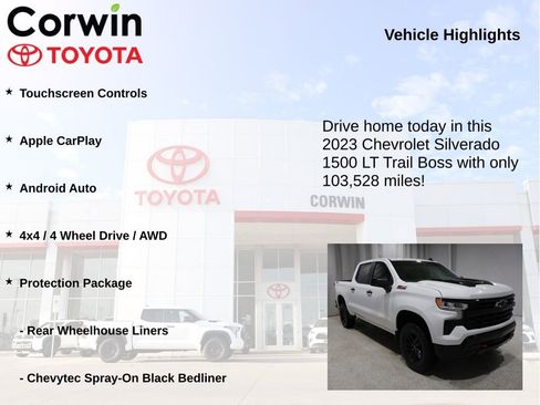 Used 2023 Chevrolet Silverado 1500 LT Trail Boss w/ Protection Package AWD/4WD image 7