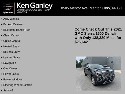 Used 2021 GMC Sierra 1500 Denali w/ Denali Ultimate Package AWD/4WD image 5