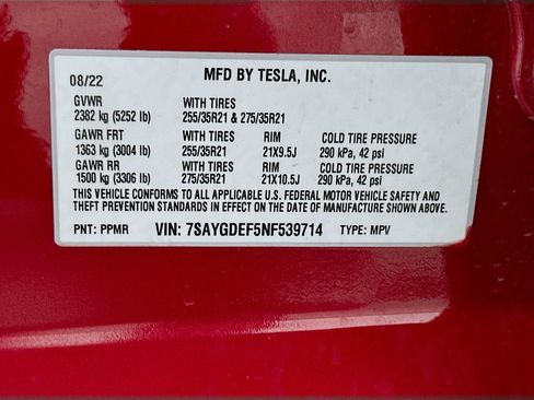 Used 2022 Tesla Model Y Performance AWD/4WD image 32