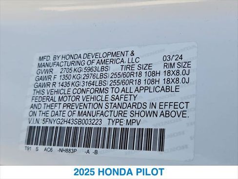 Certified 2025 Honda Pilot EX-L image 26