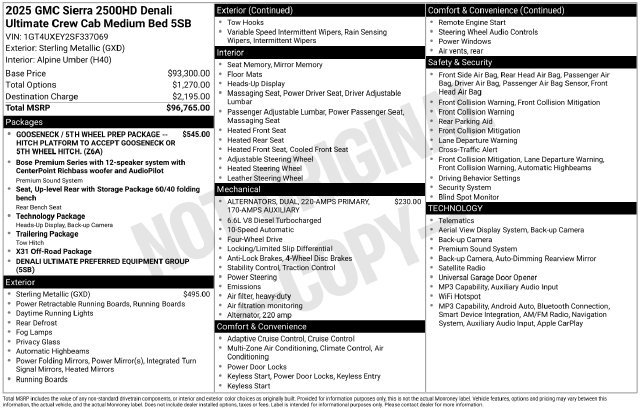Certified 2025 GMC Sierra 2500 Denali Ultimate AWD/4WD image 44