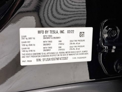 Used 2022 Tesla Model S Plaid image 41