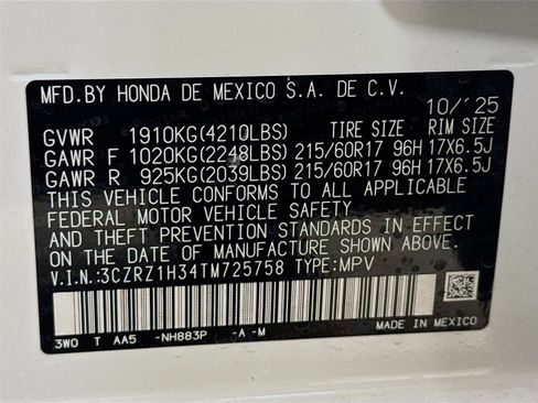 New 2026 Honda HR-V LX image 27