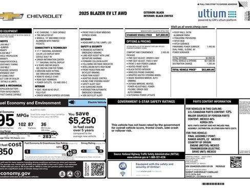 Used 2025 Chevrolet Blazer EV LT image 2