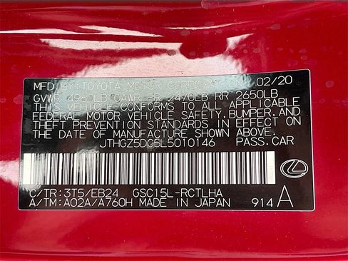 Used 2020 Lexus RC 350 F Sport image 30