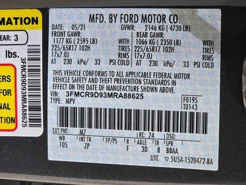 Used 2021 Ford Bronco Sport Badlands w/ Badlands Package AWD/4WD image 32