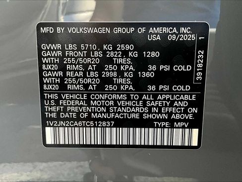 New 2026 Volkswagen Atlas SE image 18