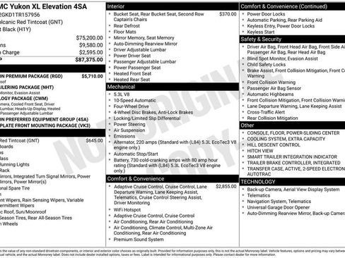 New 2026 GMC Yukon XL Elevation w/ Elevation Premium Package image 25