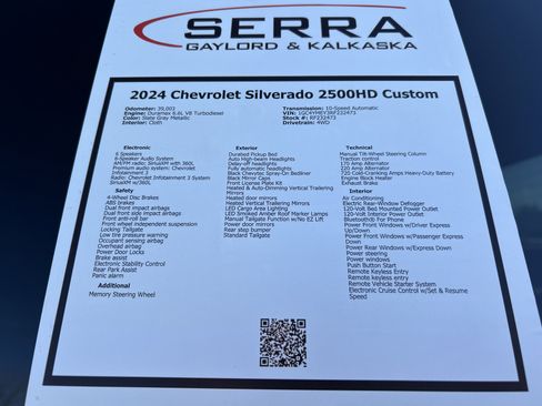 Used 2024 Chevrolet Silverado 2500 Custom w/ Custom Value Package AWD/4WD image 29