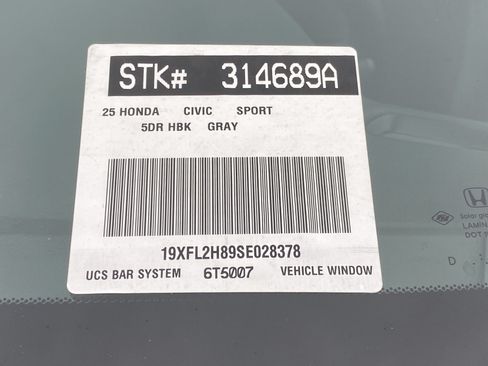 Certified 2025 Honda Civic Sport image 30
