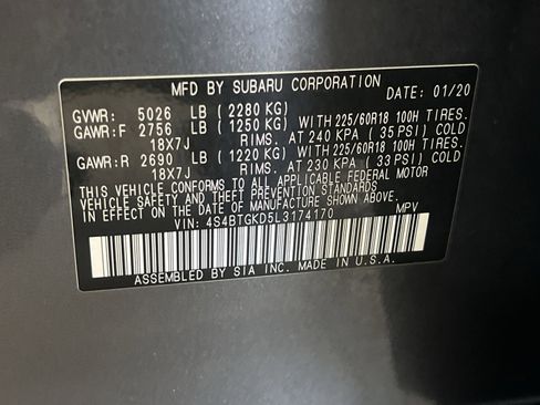 Used 2020 Subaru Outback Onyx Edition XT image 33