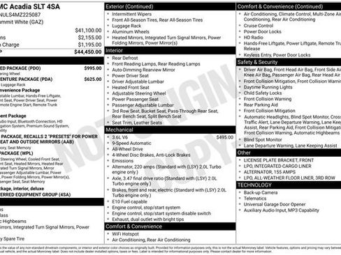 Used 2021 GMC Acadia SLT w/ Preferred Package AWD/4WD image 8