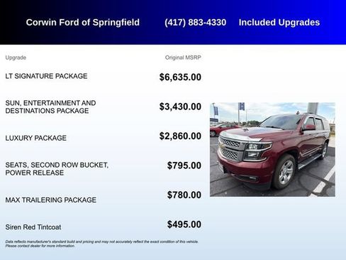 Used 2019 Chevrolet Tahoe LT w/ LT Signature Package AWD/4WD image 5