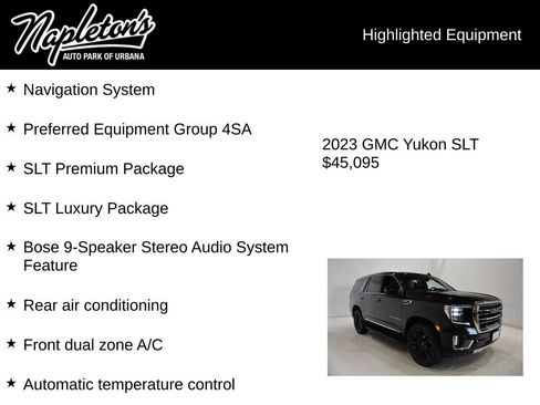 Used 2023 GMC Yukon SLT w/ SLT Premium Package AWD/4WD image 15