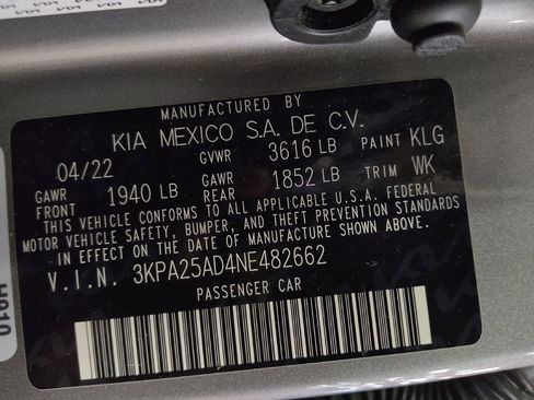 Used 2022 Kia Rio S w/ Option Group 015 FWD image 33