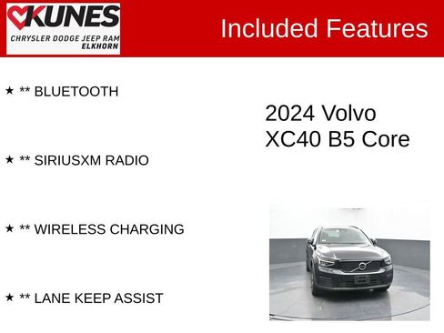 Used 2024 Volvo XC40 B5 Core image 4